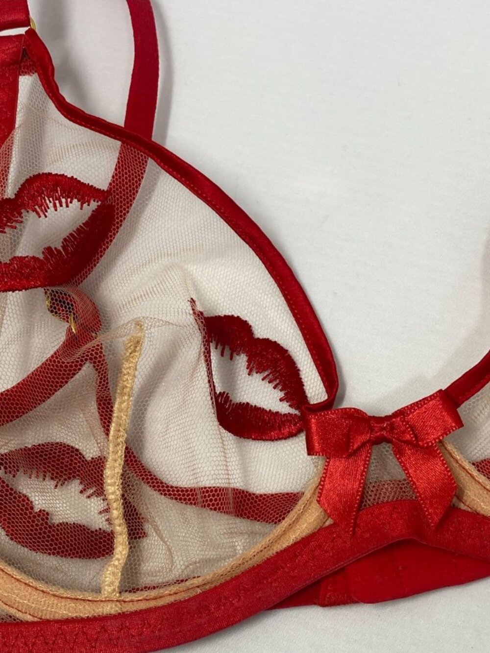 Agent Provocateur Lotie Red Kiss Bra 32C New - Picture 10 of 14